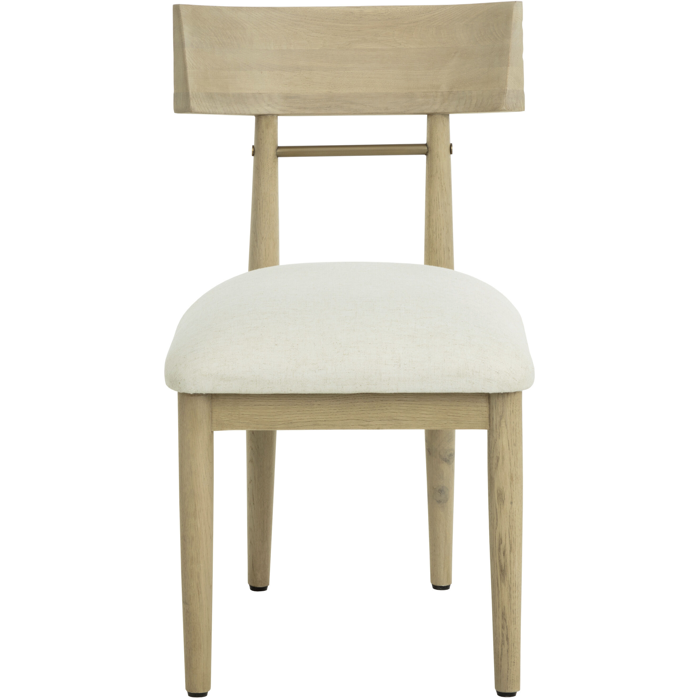 Florian Light Oak / Geralt Linen Dining Chair